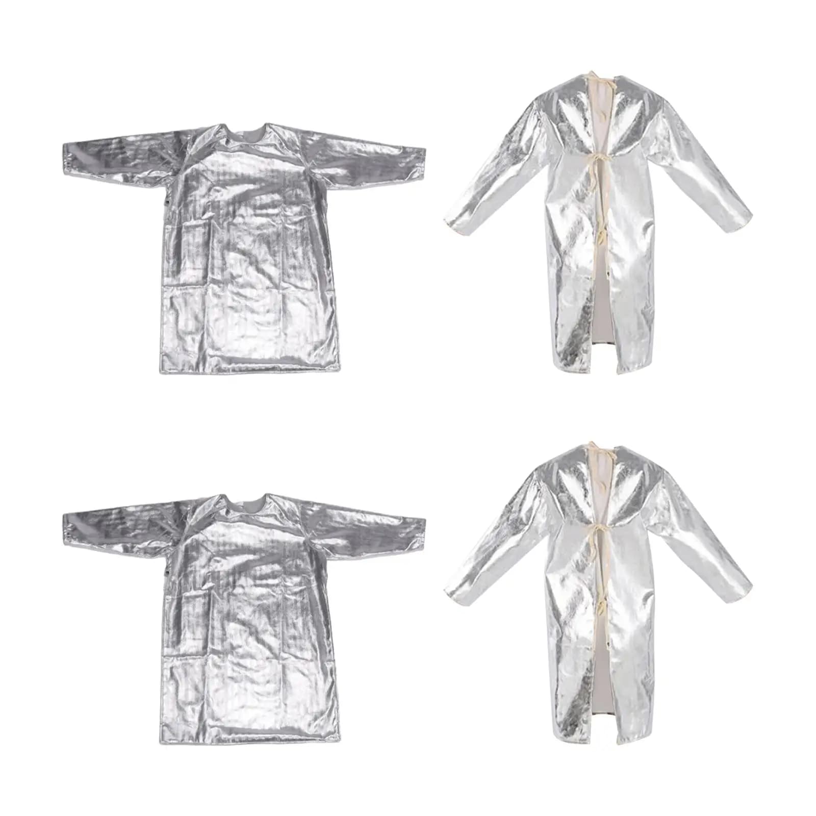 500°C Heat Resistant Reverse Protective wearing Clothing Anti Iron Water Splash Aluminum Foil for Welding Work Lightweight