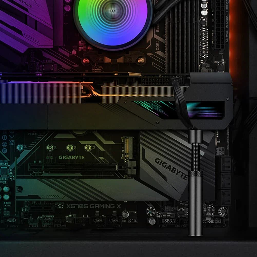 GPUHOLD Graphics Card Bracket GPU Holder Video Card Support Stand Aluminum Vertical Telescopic Rotating GPU Stand