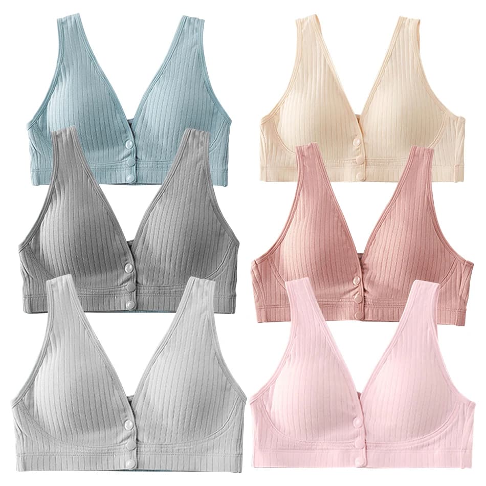 Pregnant Women Vest Style Wide Shoulder Straps Comfortable Soft and Convenient Breastfeeding Bras Women Cotton High Elastic Bra