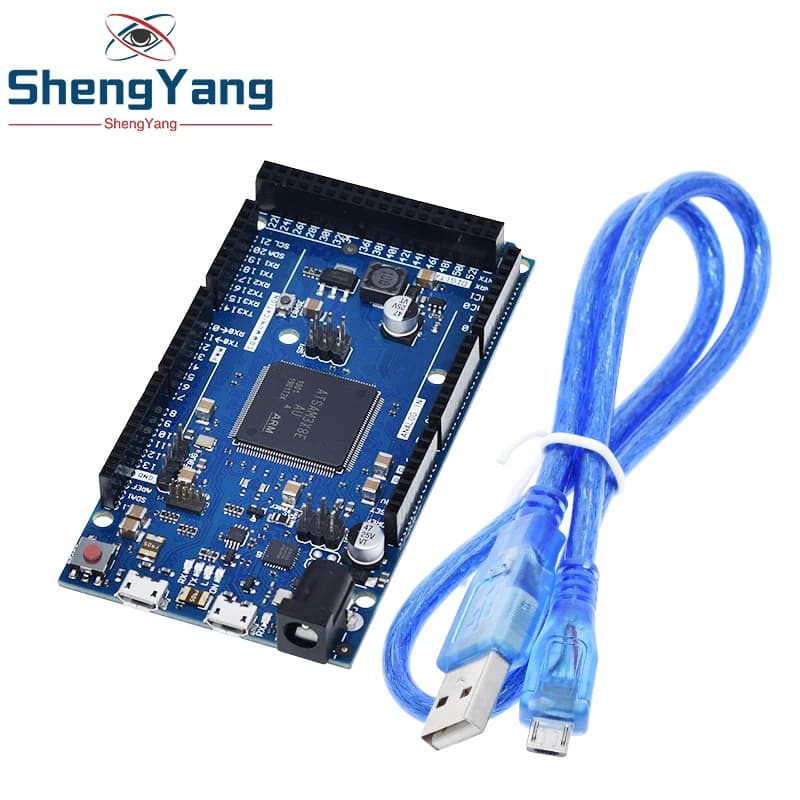 Official Compatible DUE R3 Board SAM3X8E 32-bit ARM Cortex-M3 / Mega2560 R3 Duemilanove 2013 For Arduino Due Board With Cable