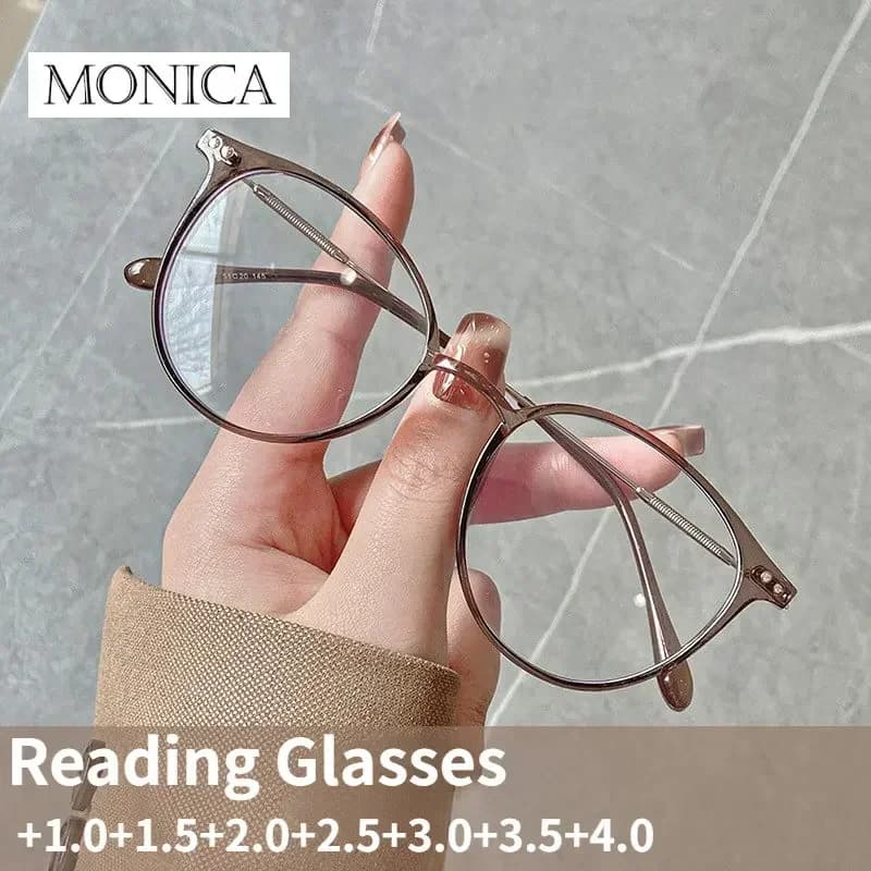 New Reading Glasses Female Anti-blue Light High-definition Fashion Glasses Anti-fatigue Men and Women High-end Hyperopia Glasses