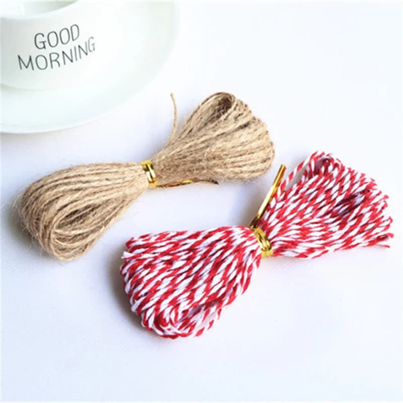 1.5MM 10Yard Natural Jute Burlap Rope Cord String For Weddings Belt Strap Floristry Party Gardening Decoration DIY Gift Packing