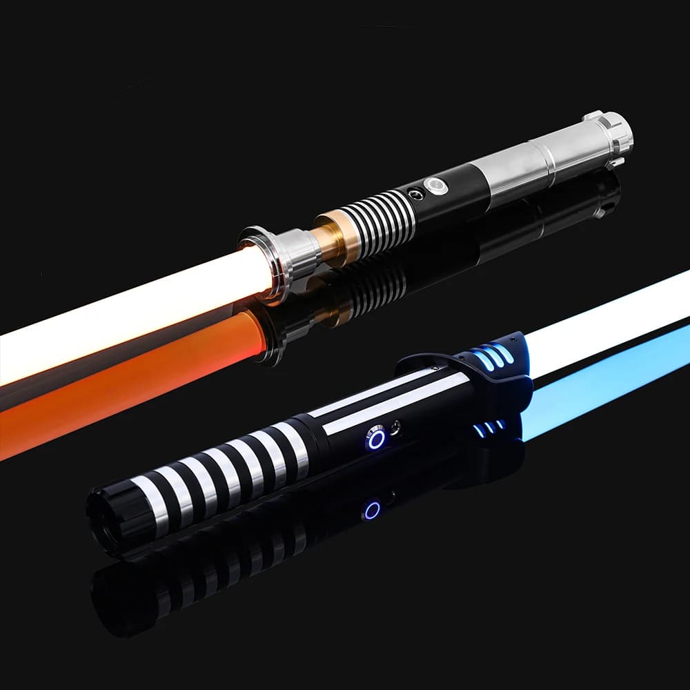 Luke RGB 16 Color Variable Metal Handle Lightsaber With Hitting Sound Effect FX Duel Lightsaber Metal Aluminum Handle Lightsaber