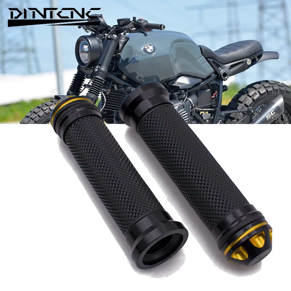 Universal for 22mm 7/8" Protective Motorcycle Handlebar Moto Rubber CNC Aluminum Anti Slip Parts Protection Handlebar Cover