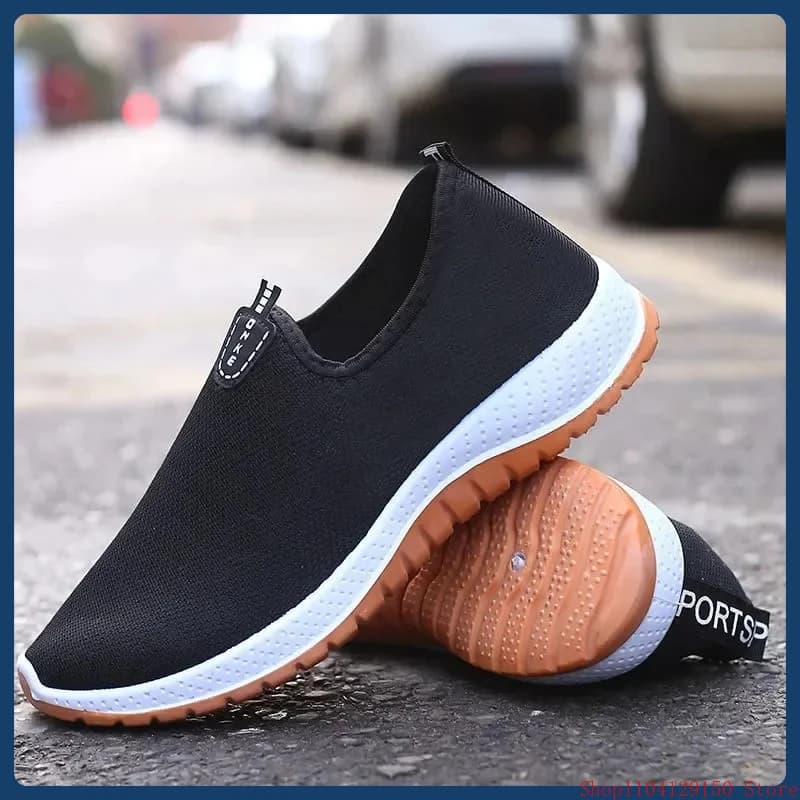 Discover 2025 Men's Leisure Sports Cloth Shoes: Mesh Breathable & Soft Sole for Running
