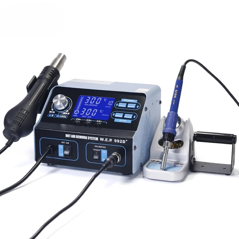 BGA welding heating gun soldering iron desoldering rework station WEP 992D+
