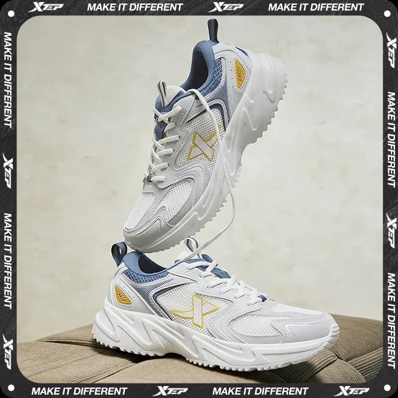 Xtep Casual Shoes For Men 2024 Summer Wear-Resistant Men's Sports Shoes Durability Vintage Non-Slip Outdoor Shoes 876219320026