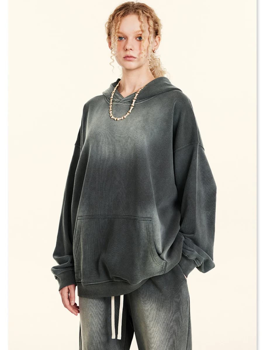 Sumuyoo 370g/㎡ Winter Thicken FleeceCouple Hoodies Pants Retro Sets Women Sweatshirt Oversized Hoodies Fashion Warm Pullovers