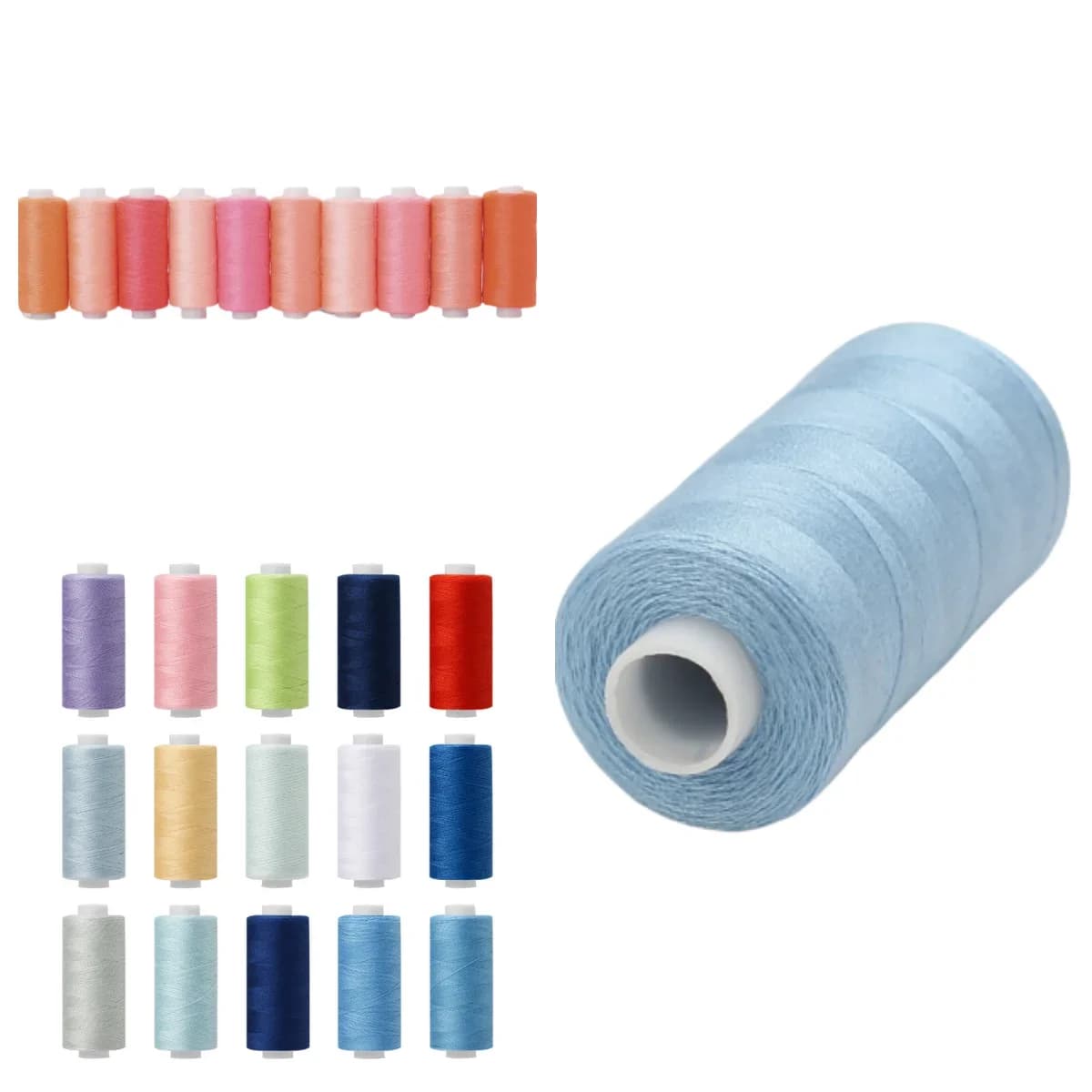 10 Rolls / Set Polyester 402 Sewing Thread For Manual and Mechanical Use, 400 Yards, DIY Sewing, Household Sewing