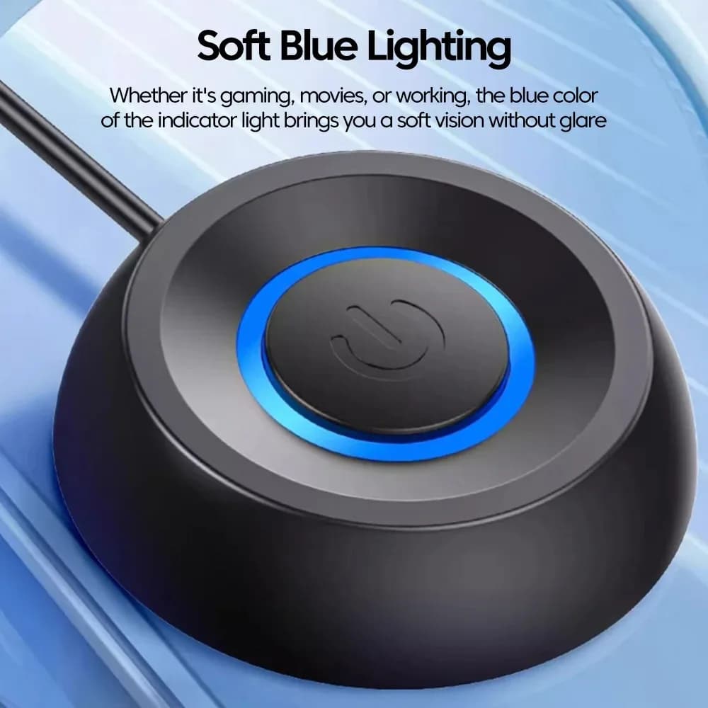 COOLCIRC LED Light Computer Desktop Round Power Switch PC Motherboard External Start Power Button Extension Cable for Home