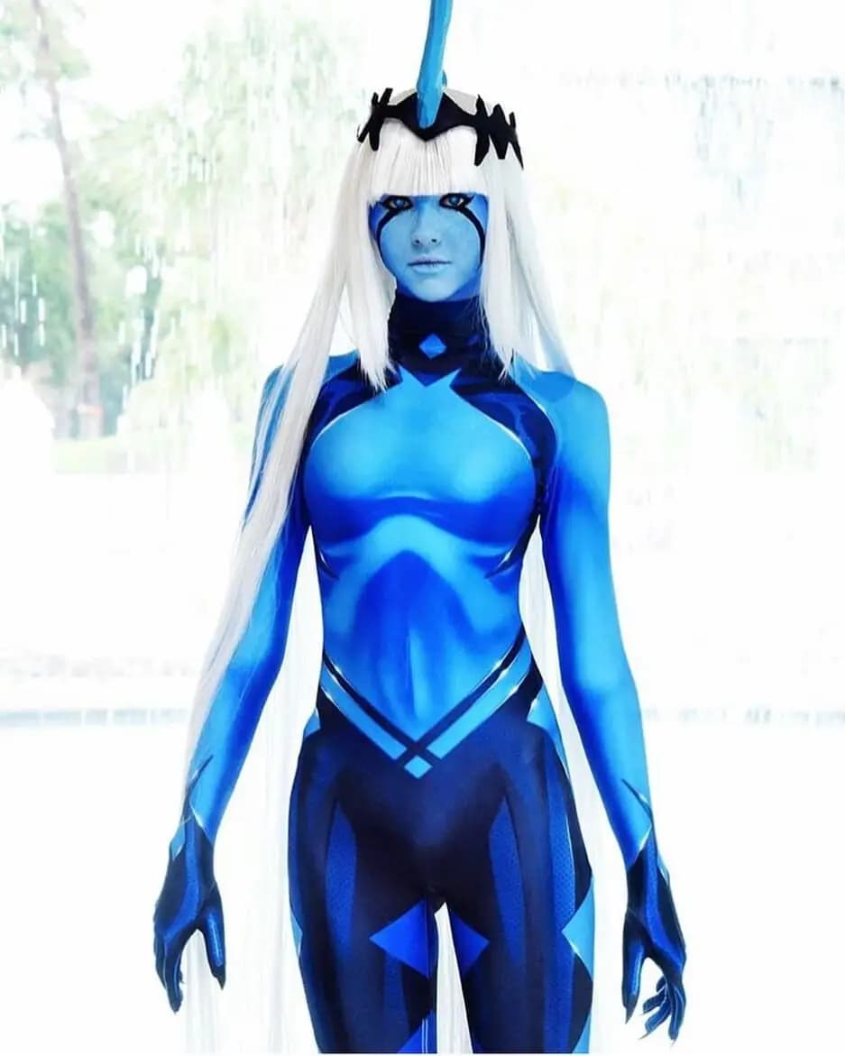 Adults Klaxosaur Princess Darling In The Franxx 001 Cosplay Costumes Girls Superhero Zentai Suit Halloween Bodysuit