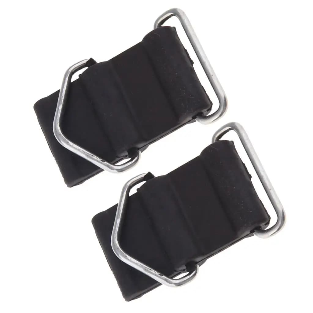 2Pcs Motorcycle Rubber Tank Mount Strap for