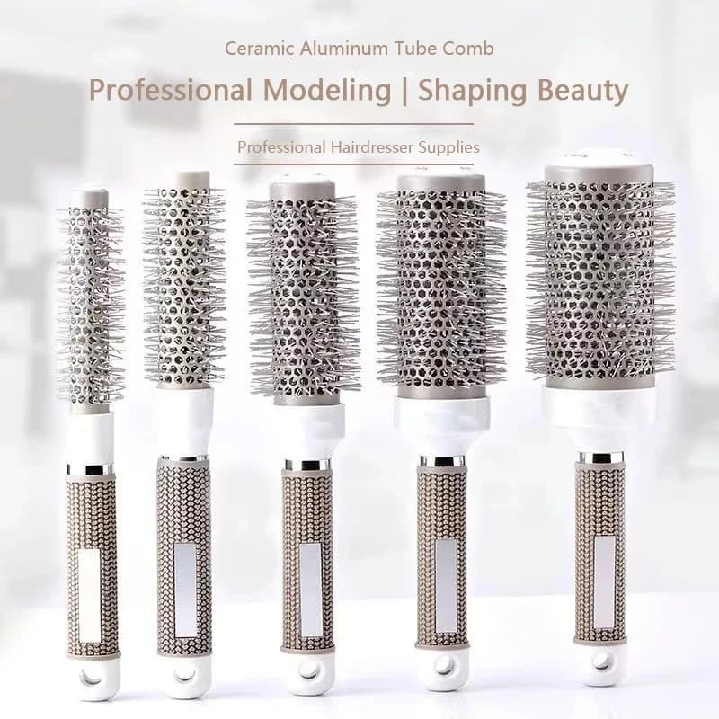 Professional Salon Hair Styling Hairbrus Women's Round Curly Hair Comb Wet and Dry Dual Use Hairdressing Combs Rollers Tools