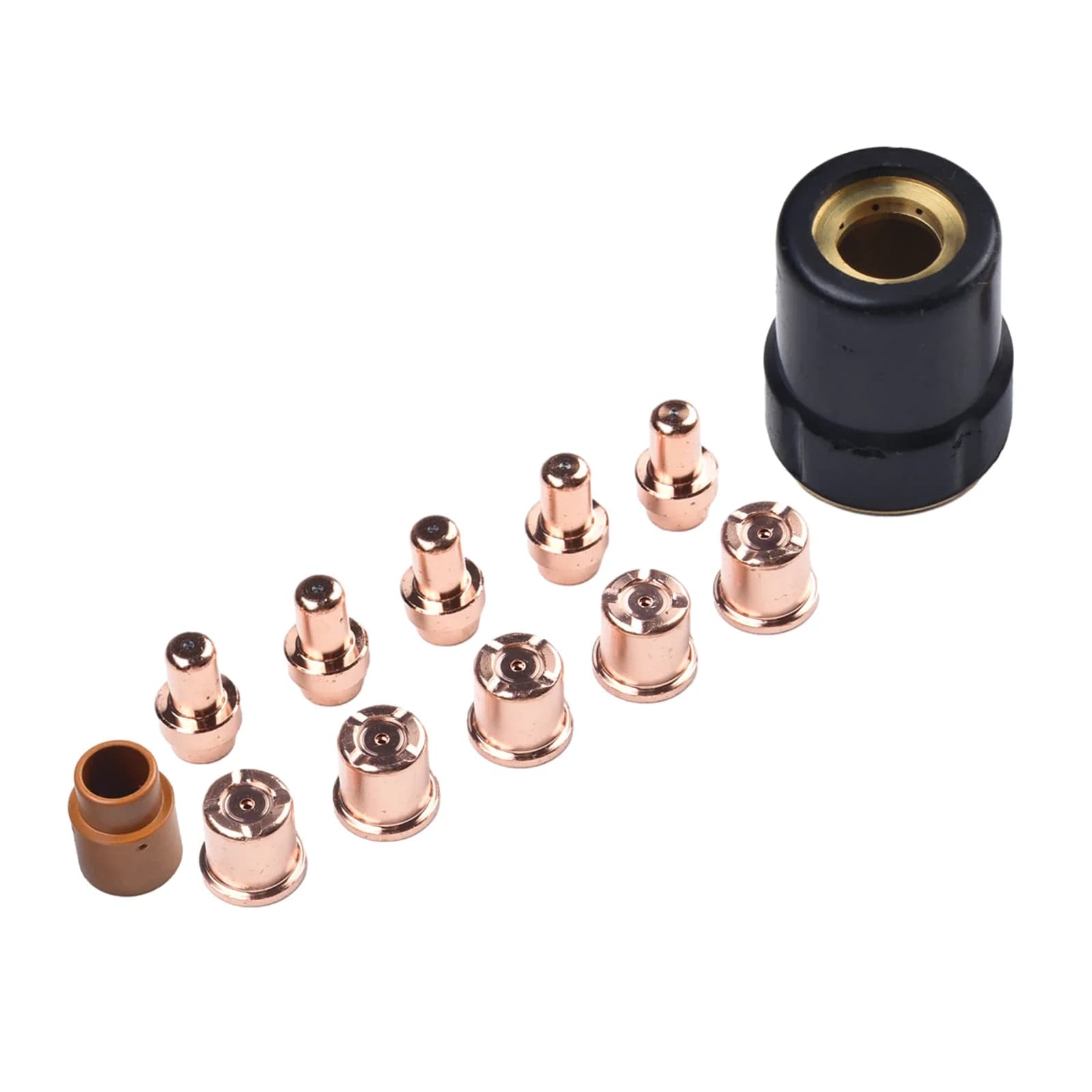 Cut40 Plasma Cutter Consumable Kit Electrodes Nozzle 1.1 Hole Set Replacement Nozzles Plasma Cutter Consumables