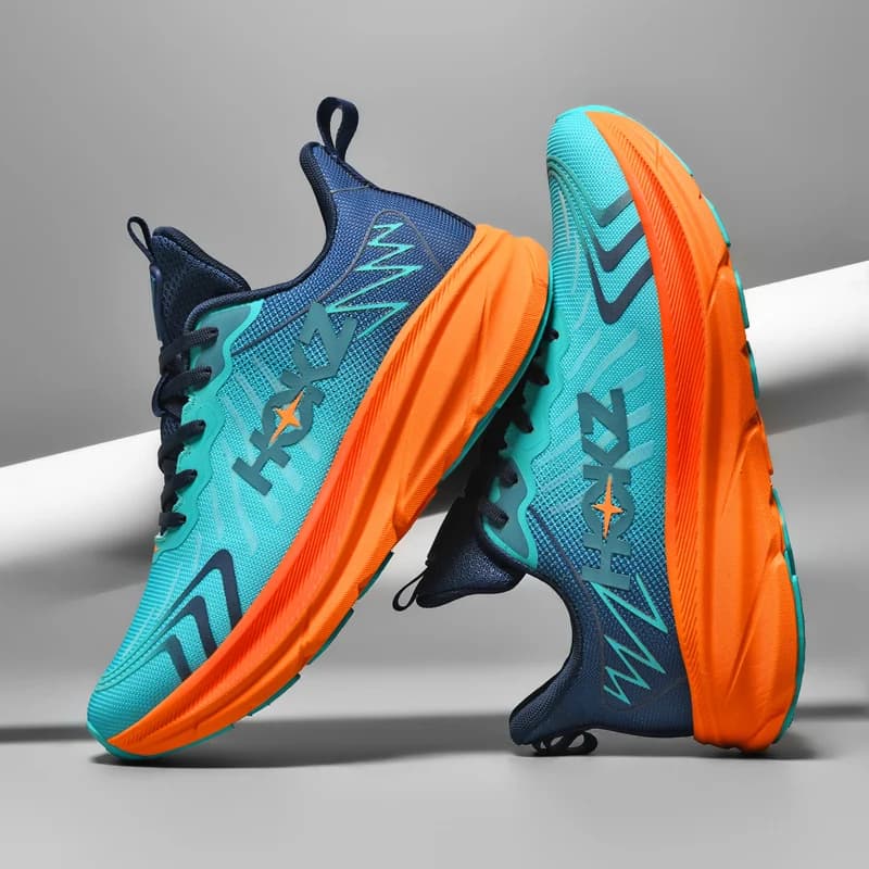 Men's Sports Shoes Thick Sole Running Shoes Breathable High Quality Soft Sole Outdoor Sports Leisure Mesh Men's Running Shoes