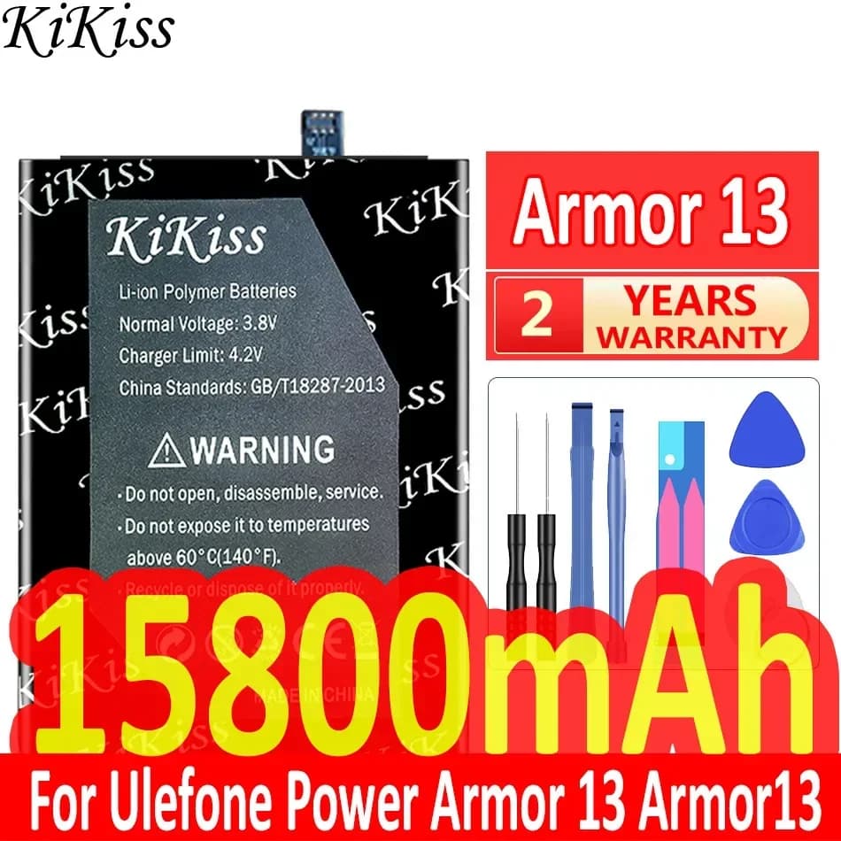 KiKiss 3097 Replacement Battery for Ulefone Power Armor 13 14 Phone Li-ion Lithium Polymer Rechargeable Batteries