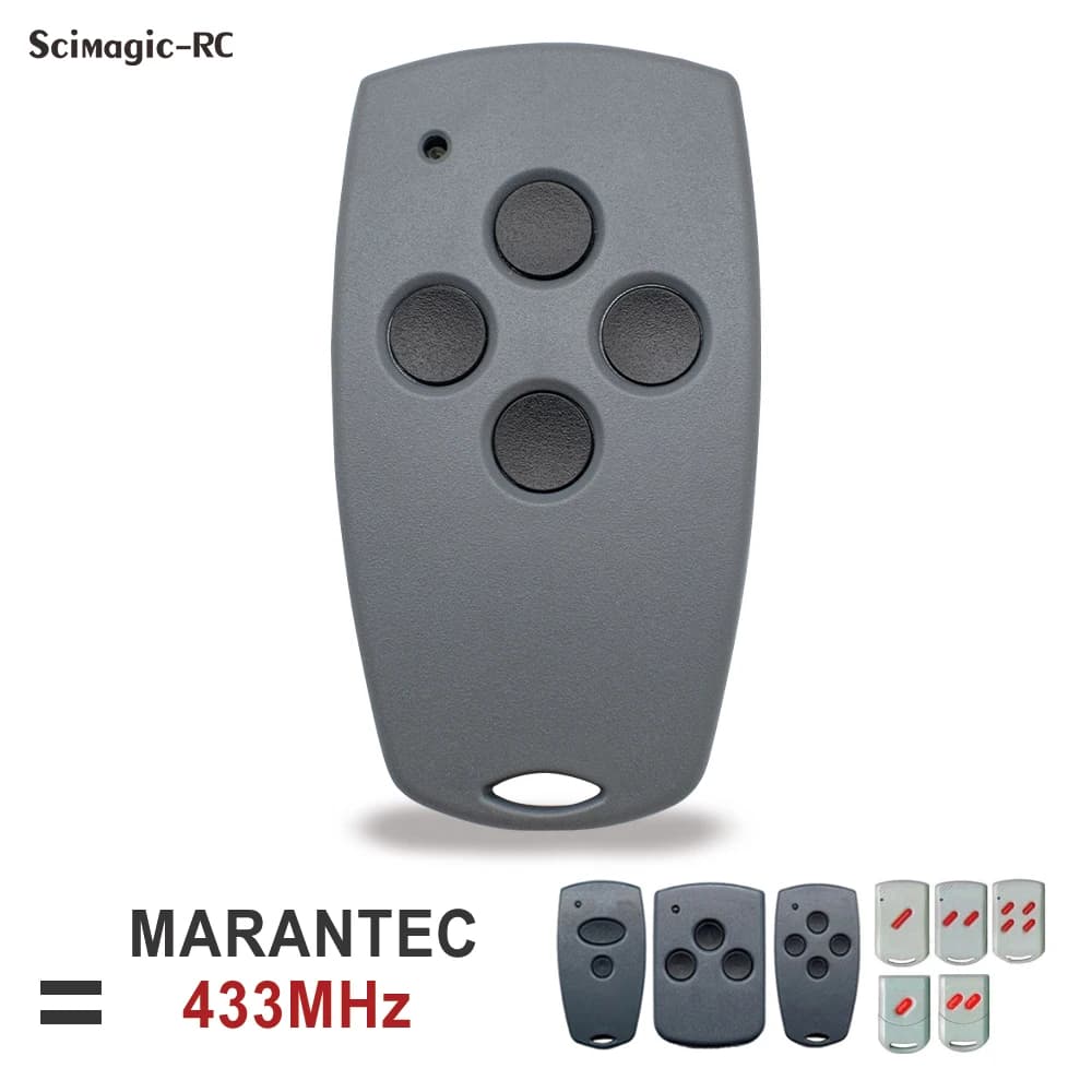 Marantec Digital 302 304 313 Comfort 220 250 252 433.92MHz Garage Remote Control 433MHz Fixed Code Transmitter Gate Keyfob