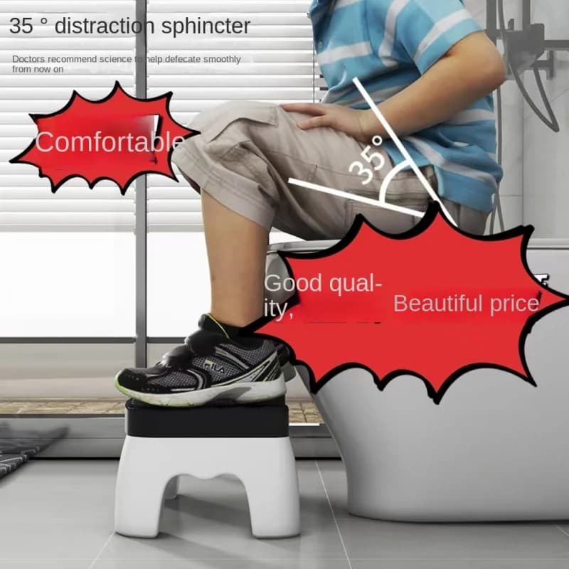 Toilet seat Thickened Home Bathroom Non-Slip Stool Ottoman Children Elderly Toilet Commode Bathroom Footstool