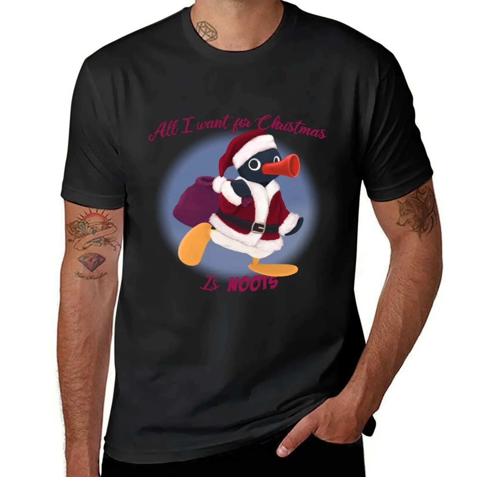 Christmas Noots T-Shirt quick drying aesthetic clothes cute tops boys animal print men clothings