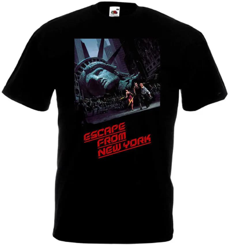 Escape From New York v6 T shirt black movie poster all sizes S 5XL