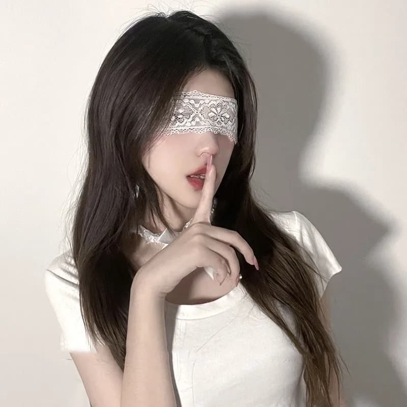 Lolita Lace Eye Mask Lady Hollow Lace Masquerade Face Mask Cosplay Prom Party Props Christmas Nightclub Fancy Dress Costumes