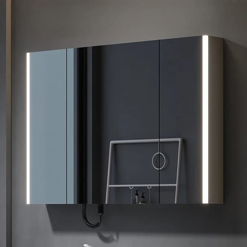 Smart Light Locker Bathroom Cabinets Vanity Mirror Sanitation Home Furniture Shower Bathroom Cabinets Simple Miroir De Salle