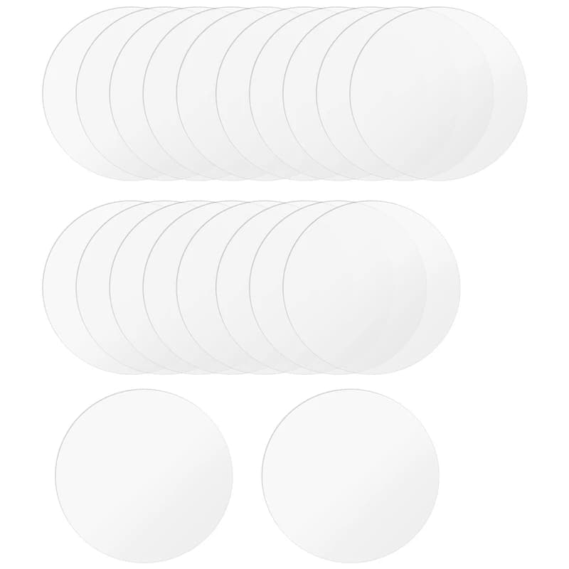 18 Pcs Clear Acrylic Disc 4 Inch Circle Acrylic Sheet Thick Circle Acrylic Rounds Blanks Acrylic Panel For DIY Crafts
