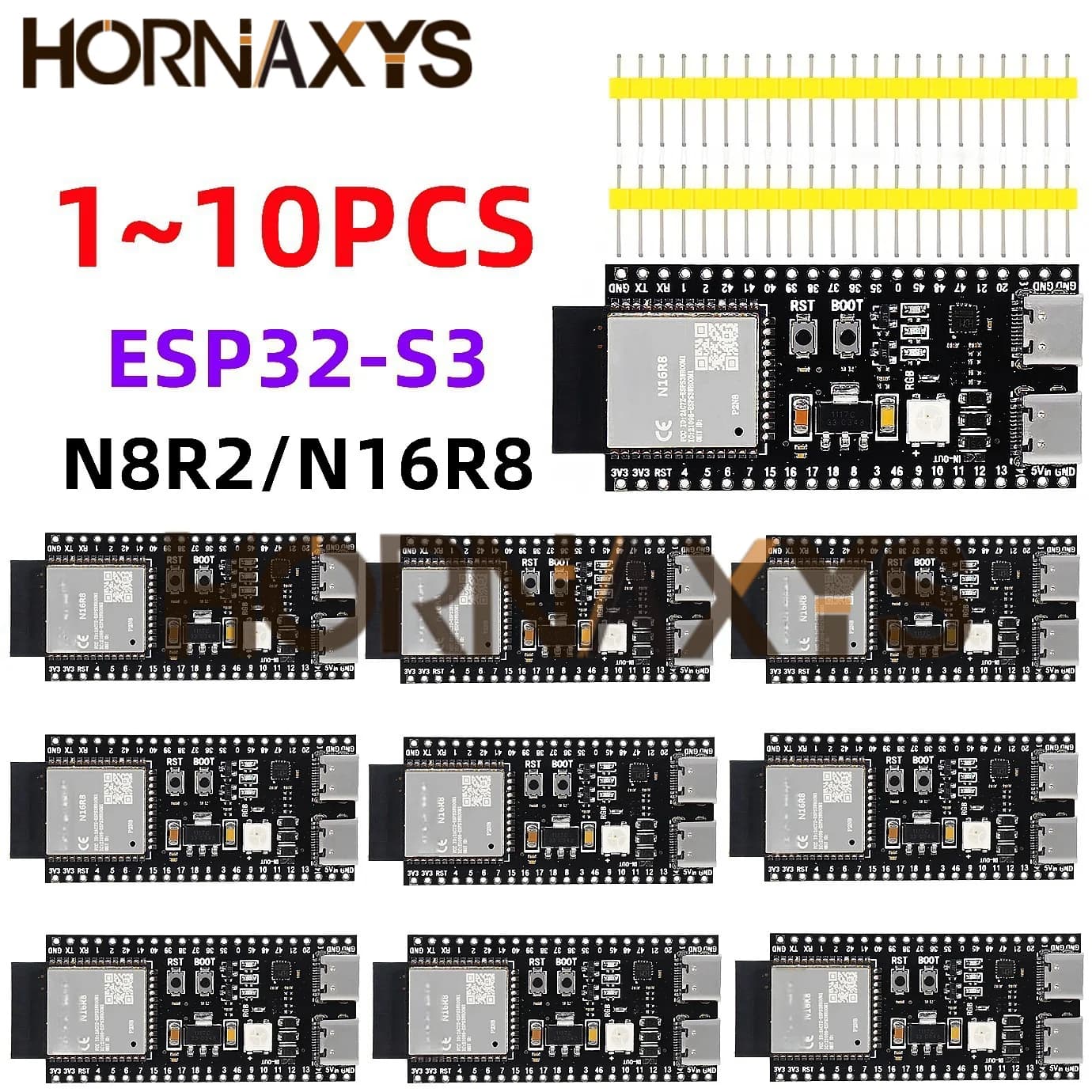 ESP32/ESP32-C3/ESP32-S3 Dual Type-C Development Board CORE Board ESP32-C3-DevKitM-1 ESP32-C3-MINI-1 ESP32-S3-DevKit C N16R8 N8R2