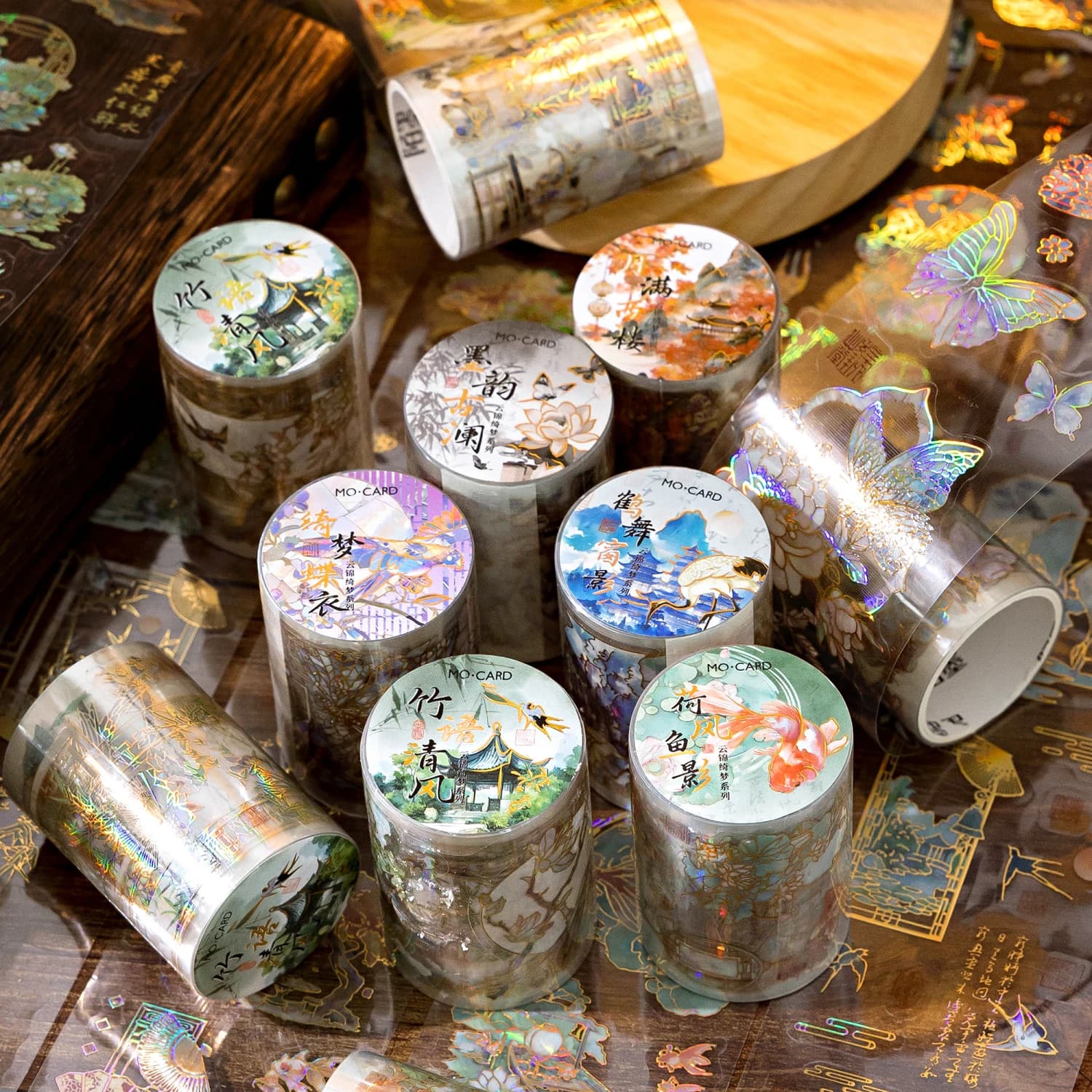 6packs/LOT Yunjin Qimeng about Series decorative fresh PET tape