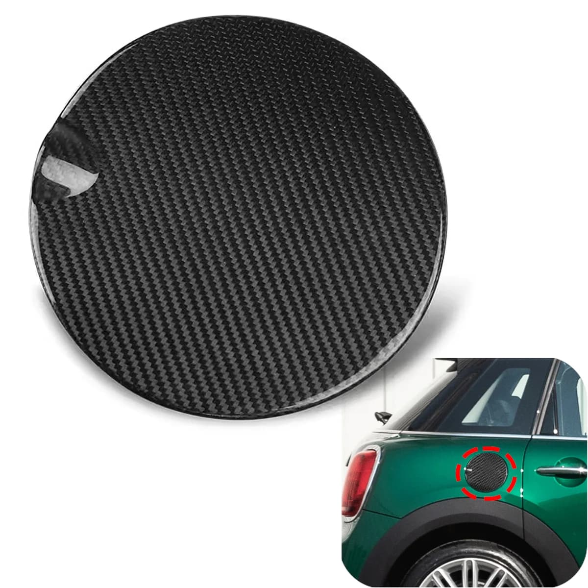 Carbon Fiber Fuel Gas oil Cap for mini cooper F55 F56 F57 hardtop hatch cabrio