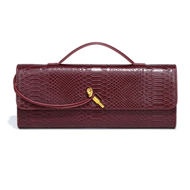 New Arrival Fashionable Crocodile-PatternTop-Handle Bag Fashionable and Unique Bag for Women's Evening Occasions handbags