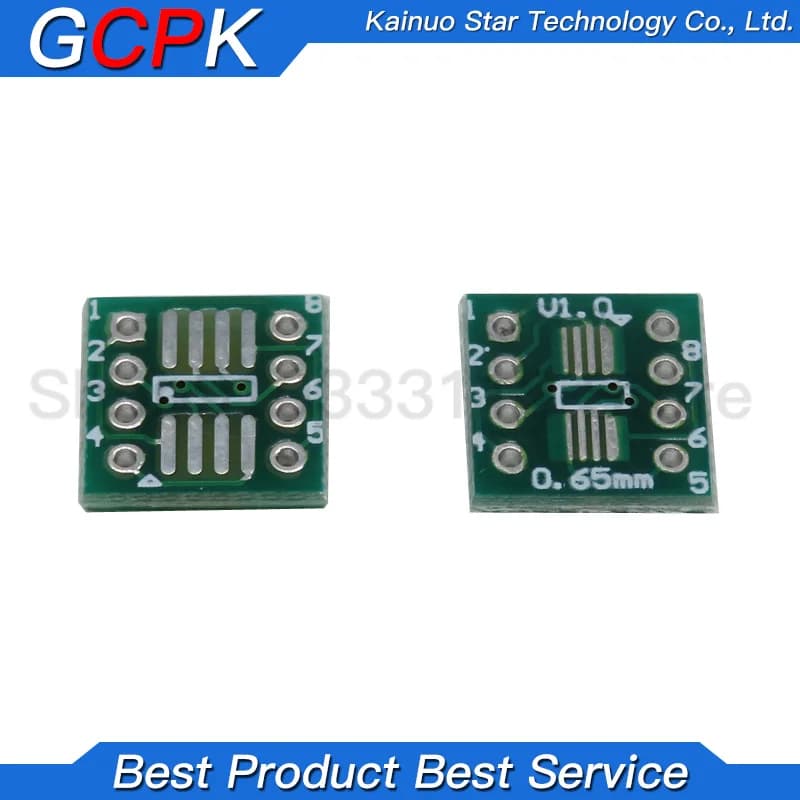 20PCS TSSOP8 SSOP8 SOP8 to DIP8 PCB SOP-8 SOP Transfer Board DIP Pin Board Pitch Adapter