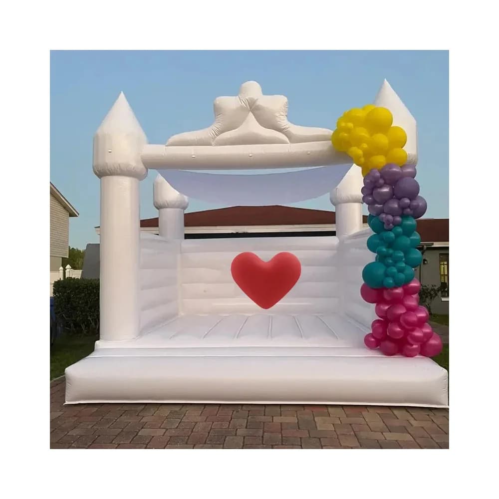 with slide certified by EN14960 from China inflatable factory 6x4.5 meters commercial grade kids cowboy inflatable bouncy castle