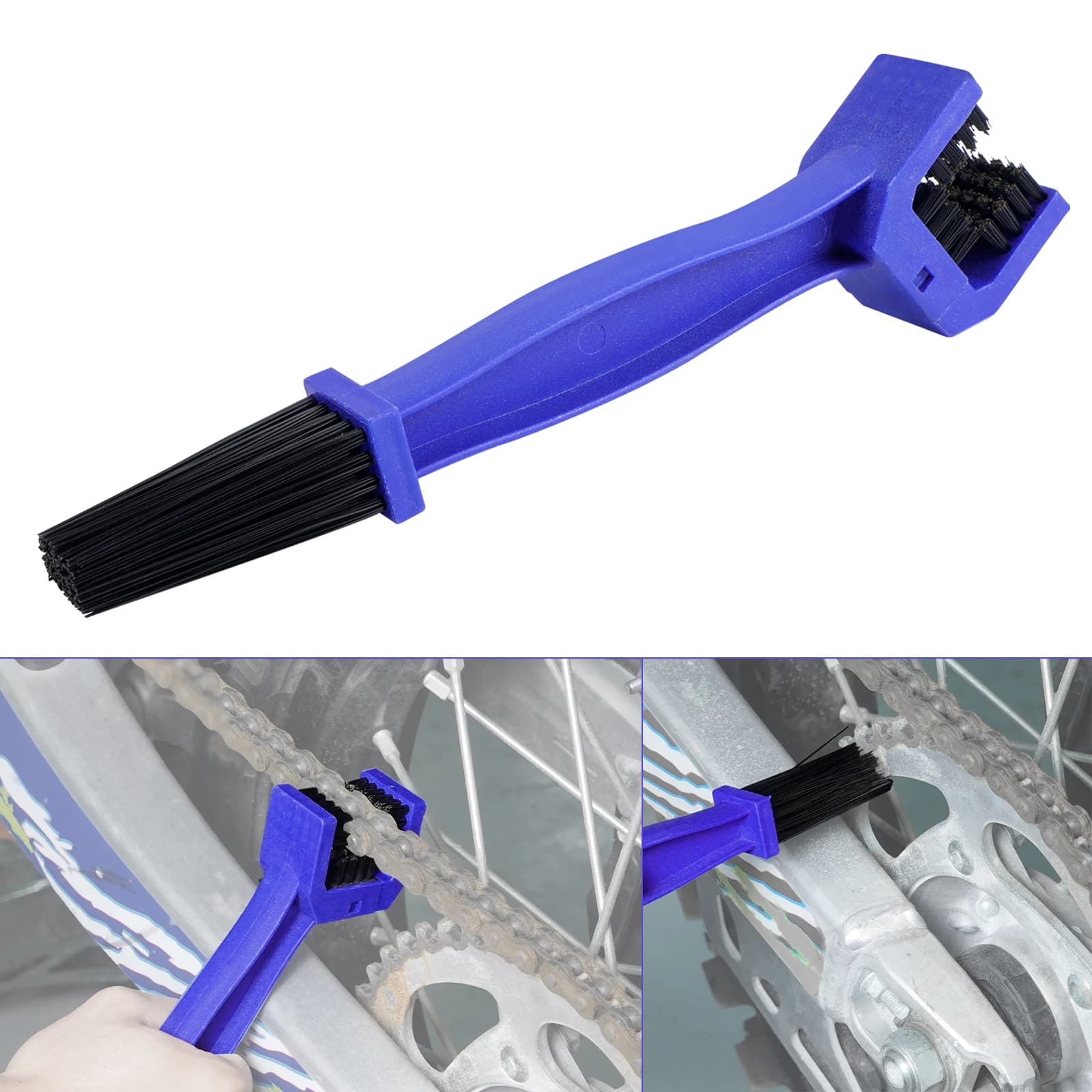 For BMW R1200GS R1250GS ADV Chain Brush Cleaner for Yamaha Tenere 700 Gear Chain Cleaning Tool for KTM 690 Enduro R 790 890 ADV