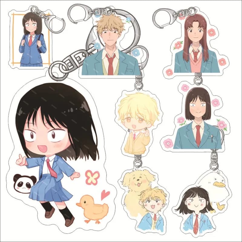 Iwakura Mizuhi Shima Satoru Ega Mika Murasaki Yuki Kumemichi Popular Anime 2D Peripheral Acrylic Keychain Cool Backpack Pendant
