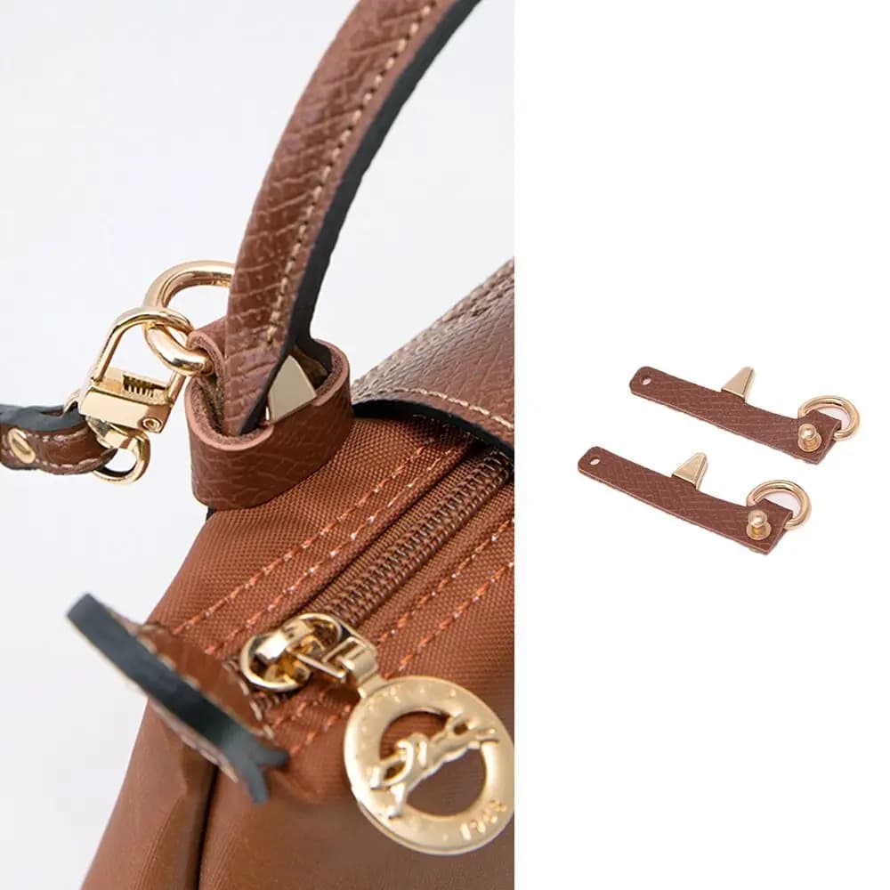 Genuine Leather Shoulder Strap Bag Transformation Accessories for Longchamp Mini Bag Straps Punch-free Strap