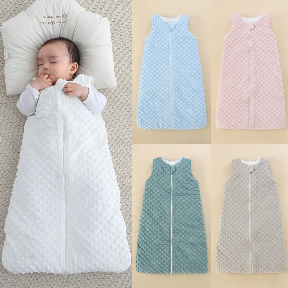 Baby Wearable Blanket Swaddle Transition Sleeping Bag Sleeveless Soft Newborn Sleeping Bag Warm Blanket Vest Sleep Sack Bedding