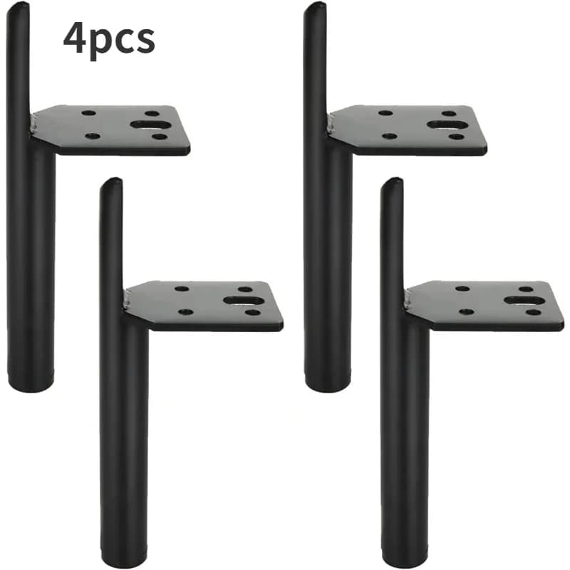 4pcs Chair Base Custom Made Matt Black Textural Furniture Accessories For Cabinet Stylish Metal Iron Sofa Stands 15cm 20cm