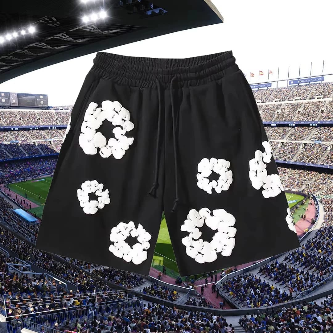 2025 Men's Fashion Quick-drying Sports Shorts Kapok Printed American Shorts Comfortable and Breathable Hot Trendy Casual Shorts