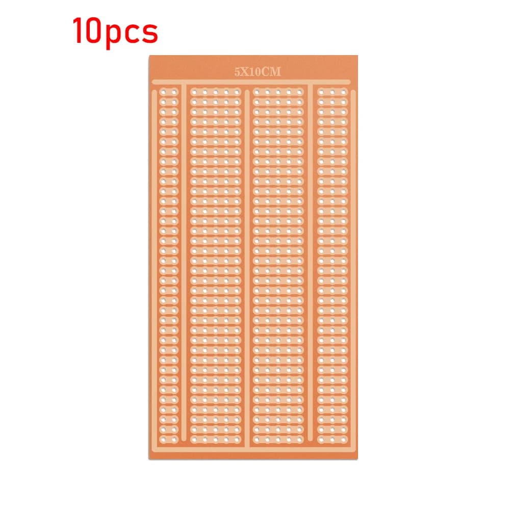 10PCS 5X10 CM 5x10cm Wholesale Universal Solderless PCB Test Breadboard Copper Prototype Paper Tinned Plate Joint holes DIY