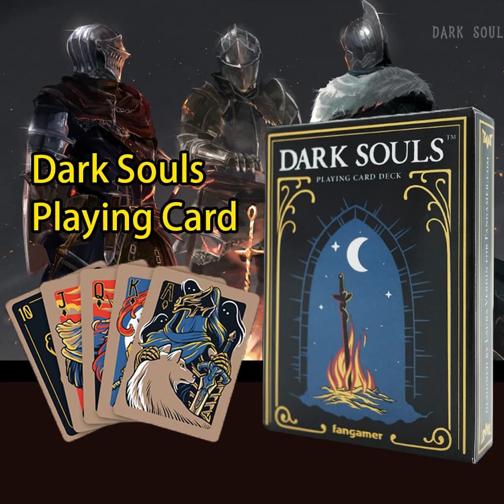 Dark Souls Poker Cards - Deck of 52 Cards Perfect for Playing Poker, Black Jack, Big 2 and Other Card Games