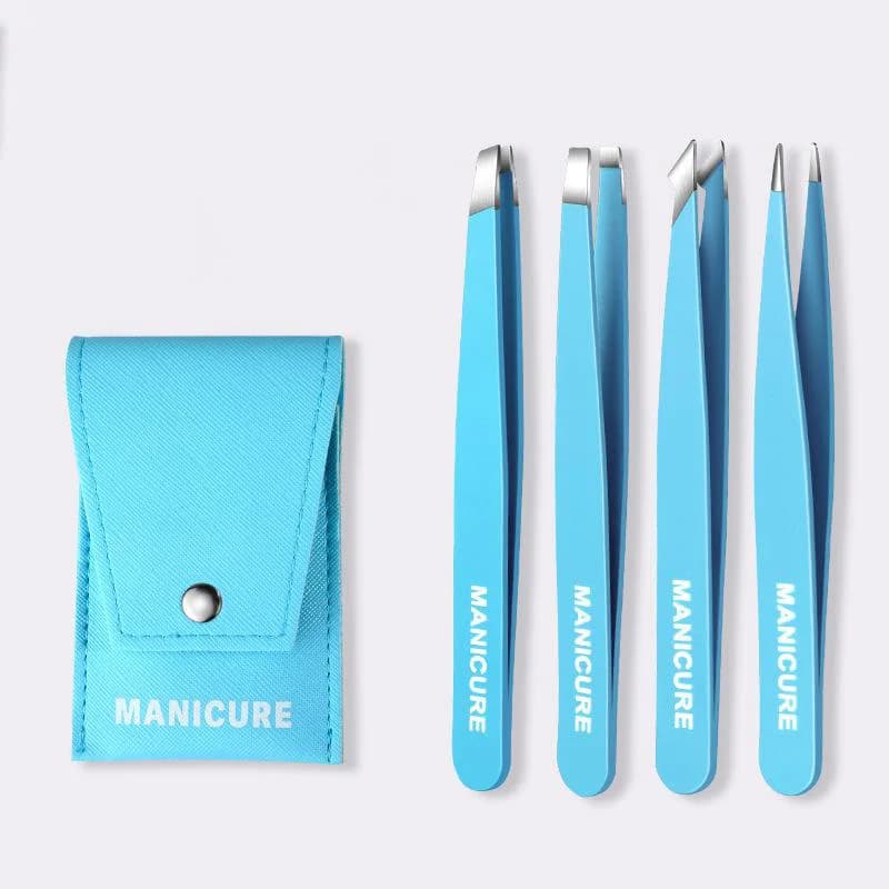 Eyebrow Tweezer Colorful Hair Beauty Fine Hairs Puller Stainless Steel Slanted Eye Brow Clips Removal Makeup Tools