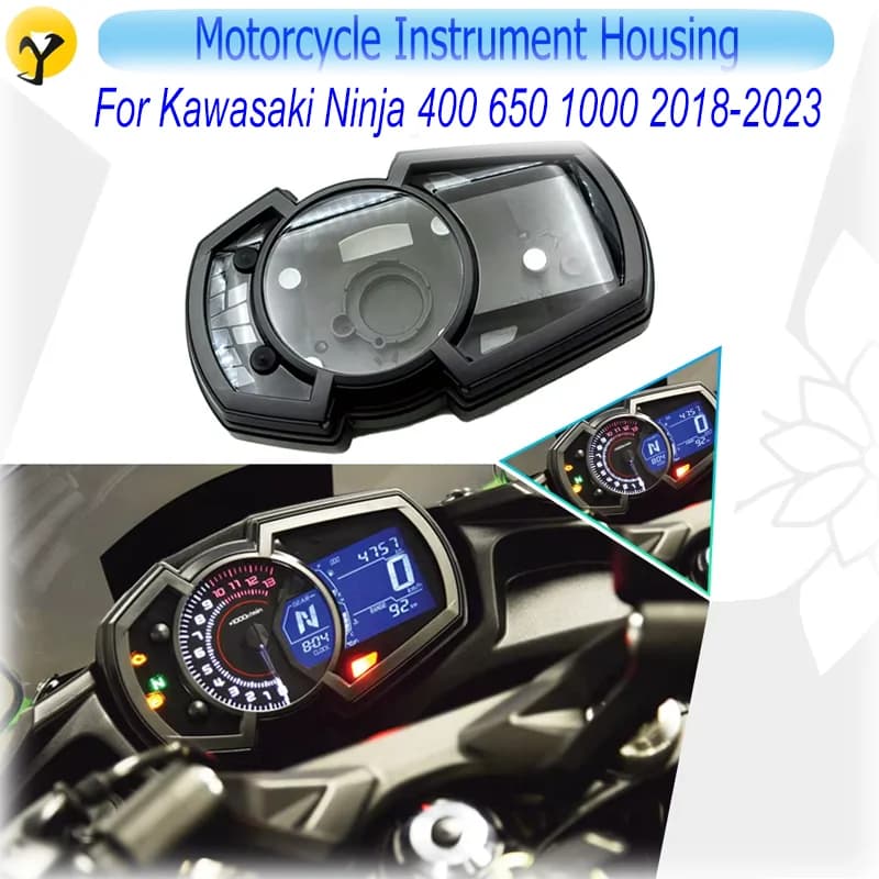 Motorcycle Gauges Cover Case Speedometer Tachometer Instrument Housing For Kawasaki Ninja 400 650 1000 2018-2023