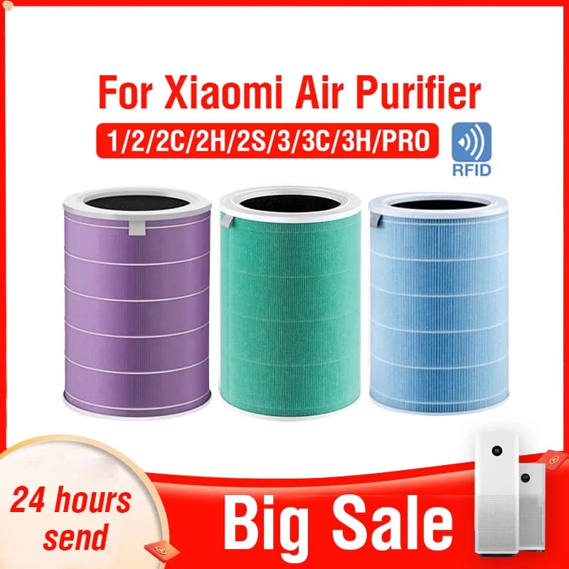 For Replacement Xiaomi Air Purifier 3H Filter Xiaomi Hepa Filter Xiaomi Air Purifier Filter Formaldehyde Air Purifier 2S Filter