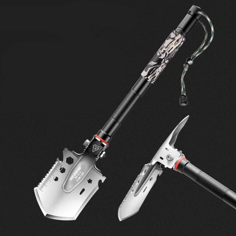 Outdoor Tactical Engineer Shovel Multi-function Equipment Manganese Steel Camping Shovel Tool