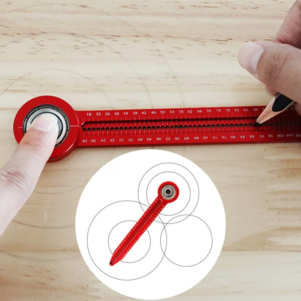 Precision Tiny Circle Maker Alloy Scribe 360 Degree Round Marking Gauge Carpenter Tool Portable Compass
