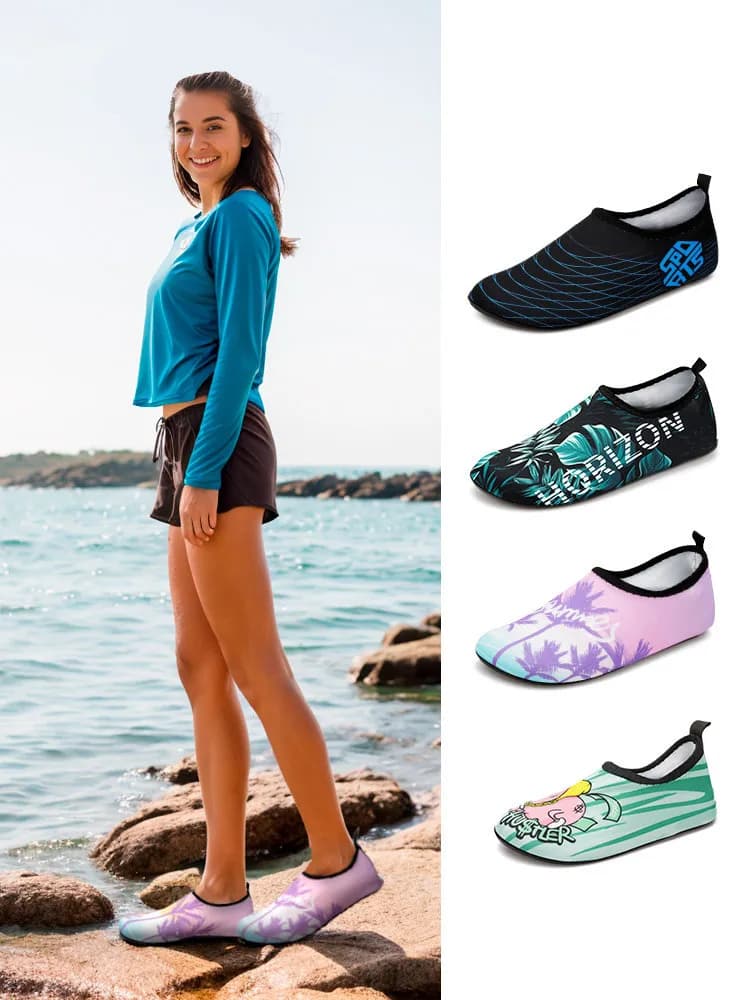 Beach Shoes Water Shoes Women's Wading And Creek Tracing Shoes Anti Slip Beach Outdoor Quick Drying Anti Cutting Creek