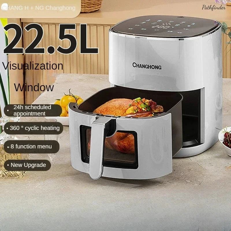 Air Fryer. Visualization. Home Use. New. Large Capacity. Multifunction. Intelligent Heating. Oil-Free. Electric Fryer.