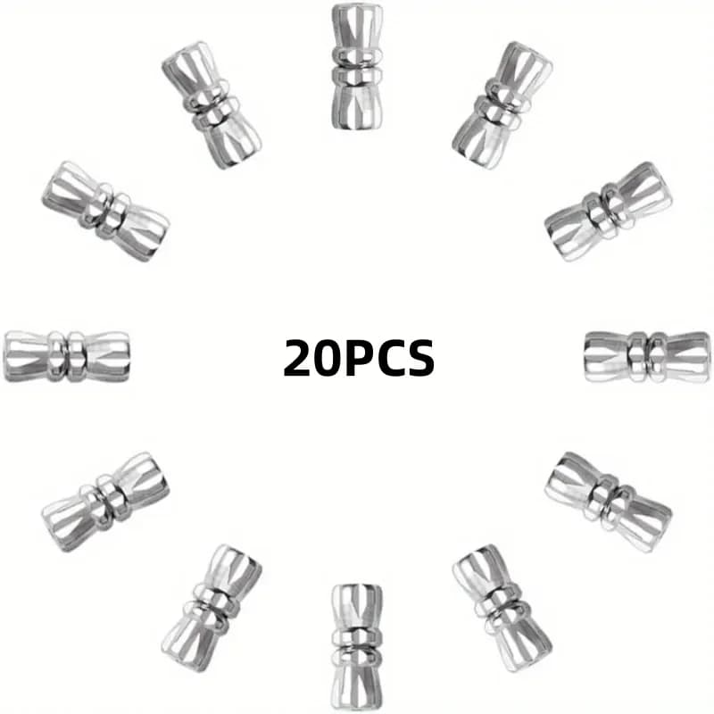 20pcs Brass Screw Clasp Closure Fastener Lock Jewelry End Tip Caps For DIY Bracelet Necklace Making Supply Accessories Material
