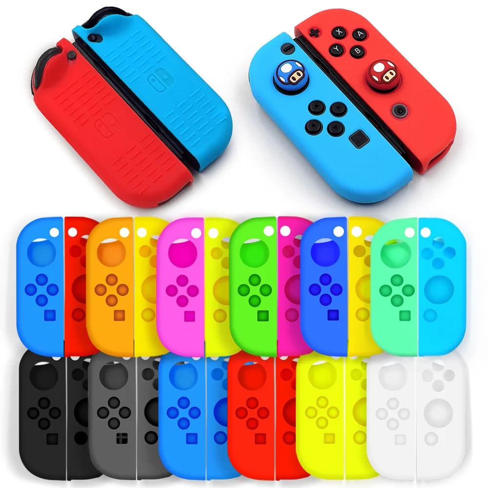 Switch JoyCon Case Silicone Protective Case Compatible Switch/Switch OLED JoyCon Controller Drop Protection Holder Case